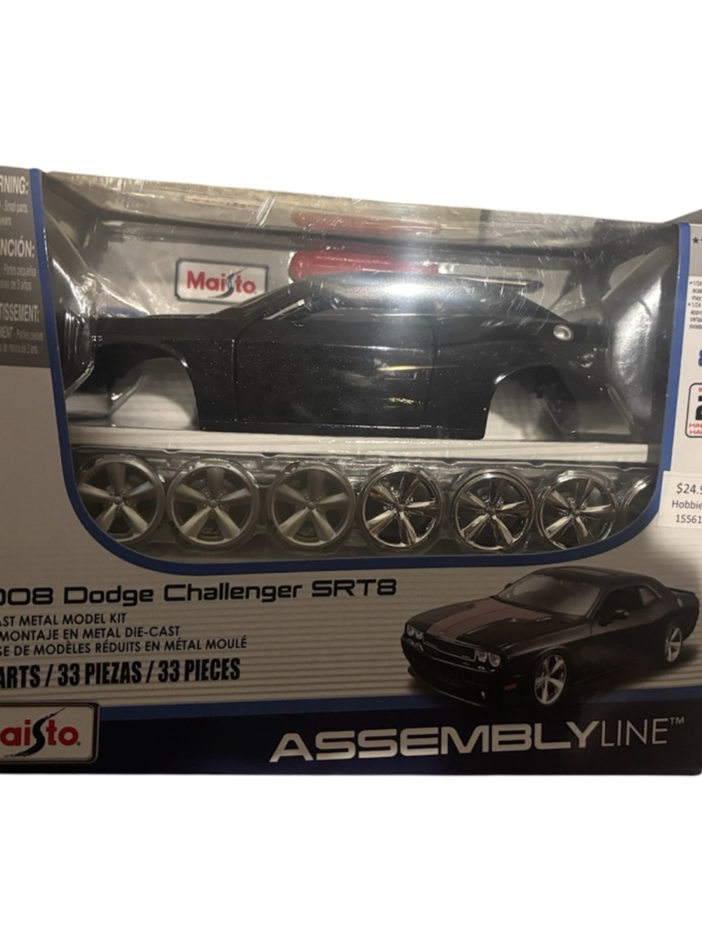 1/24 Scale Die-Cast Model Car in Retail Box - Black